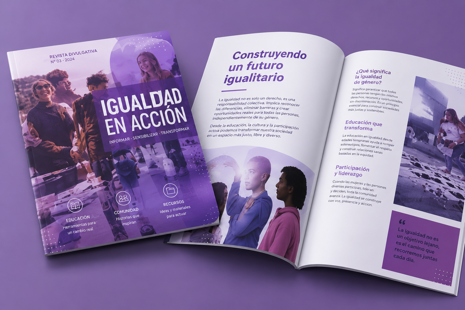 Revistas divulgativas sobre igualdad
